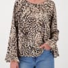 Monari Blouse All Over Leo Print 410204