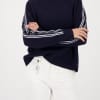Monari Striped Sweater + Decorated 410385